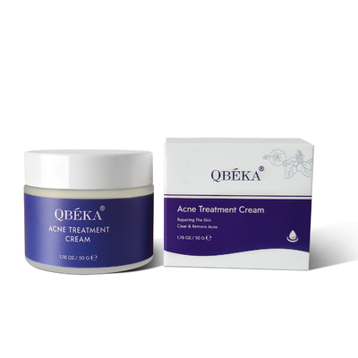 QBEKA کرم مراقبت از پوست کرم صورت 50g درمان آکنه کرم صورت برای سرخ شدن