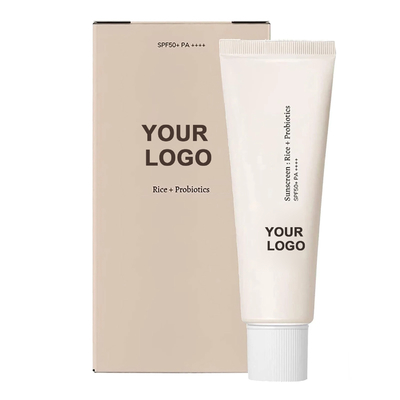 جنس زنانه کرم ضد آفتاب پروبیوتیک SPF 50 کرم ضد آفتاب برای صورت بدن برچسب سفارشی