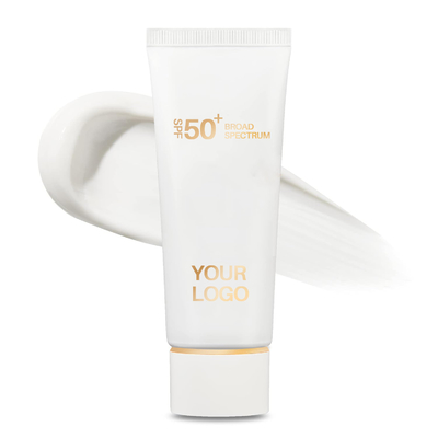 SPF 50 کرم ضد آفتاب برای مردان حفاظت از طیف گسترده ای از UVA / UVB سبک وزن بدون رنگ سفید