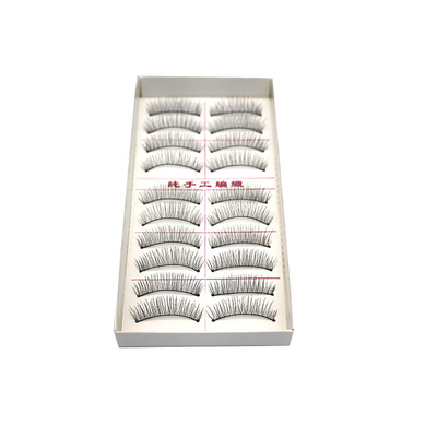 زنان خانم ها 10 جفت زیبایی طبیعی تایوان فیبر مژه های جعلی 217 8MM-15MM طول