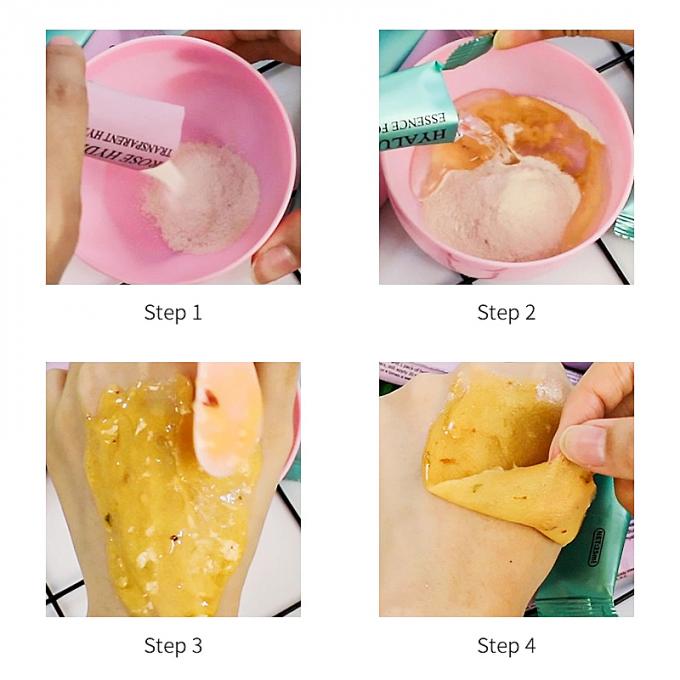فابریکه ماسک طبیعی طبیعی میوه پودر روشن کننده ماسک صورت آنتی اکسیدان مرطوب کننده 4