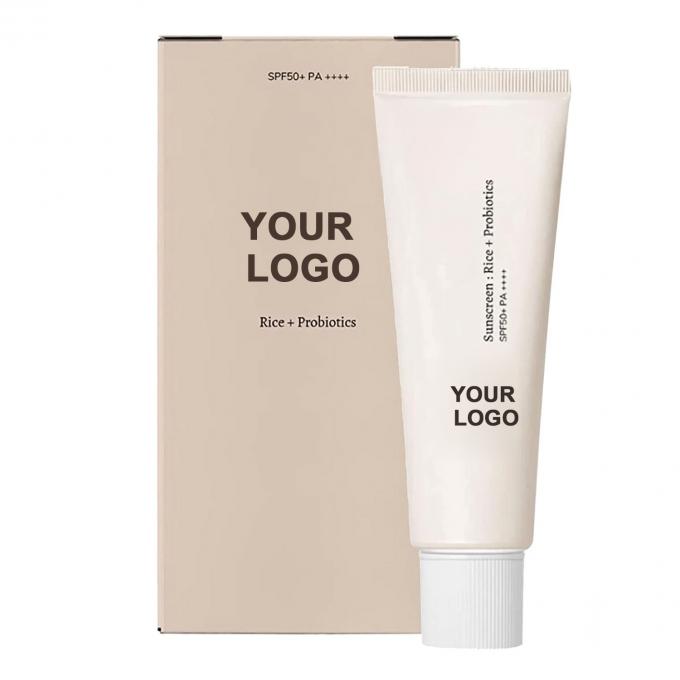 جنس زنانه کرم ضد آفتاب پروبیوتیک SPF 50 کرم ضد آفتاب برای صورت بدن برچسب سفارشی 1