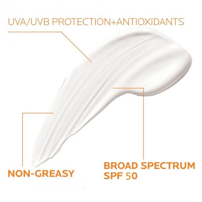 SPF 50 کرم ضد آفتاب برای مردان حفاظت از طیف گسترده ای از UVA / UVB سبک وزن بدون رنگ سفید 1