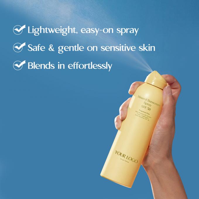 برچسب خصوصی SPF 50 اسپری ضد آفتاب دو بسته ضد آب 2 بسته ضد آفتاب 1