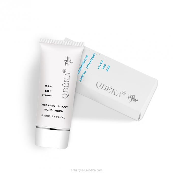 GMPC استاندارد 60ml کرم ضد آفتاب SPF50 ایده آل برای تمام انواع پوست ضد UVA UVB 4