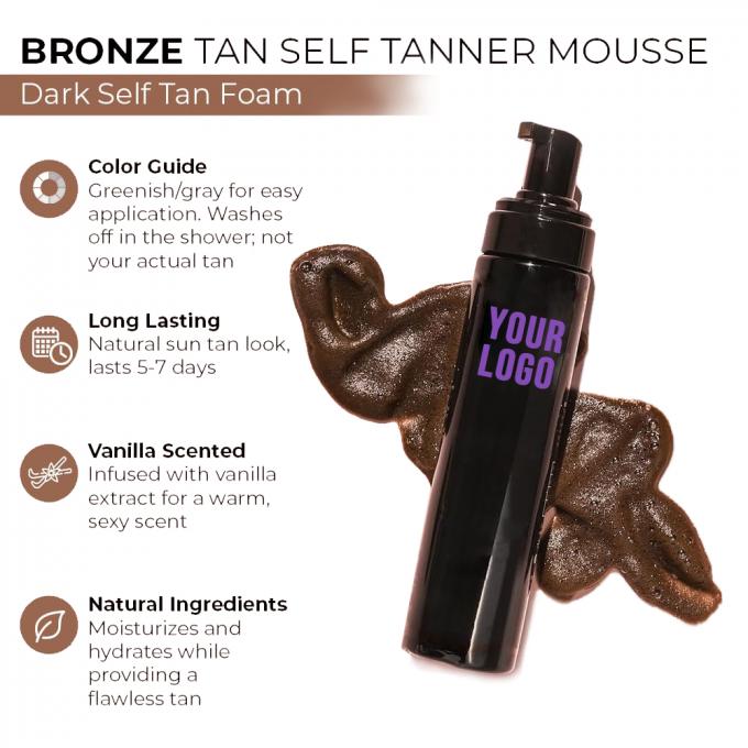 کیت اصلاح رنگ خود تانیر با خود تانیر Mitt Applicator Dark Tanning Mousse 1