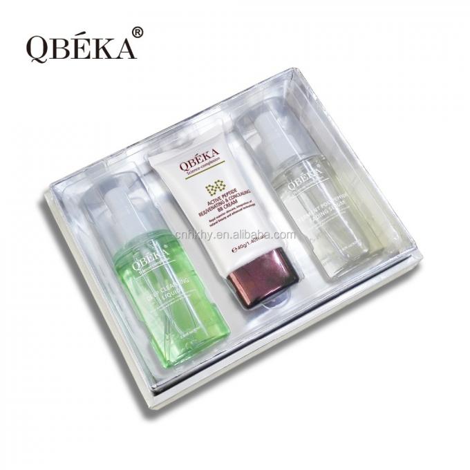 QBEKA فرمت پلی پپتید محو کننده سرم سفید کننده طلا کیت صورت برای اثر بلند کردن 1
