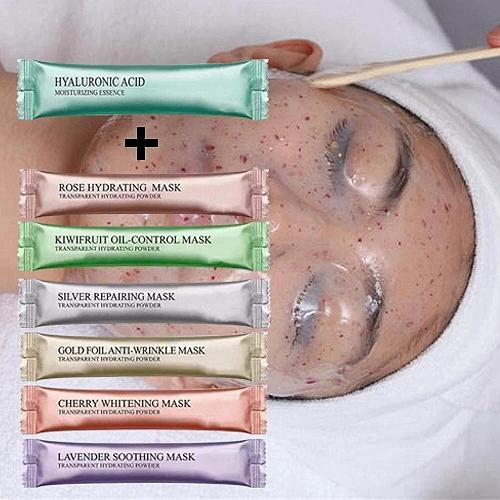 برچسب خصوصی ماسک صورت اسید هیالورونیک کارایی سفید کننده ماسک صورت ماسک خاک نرم 4
