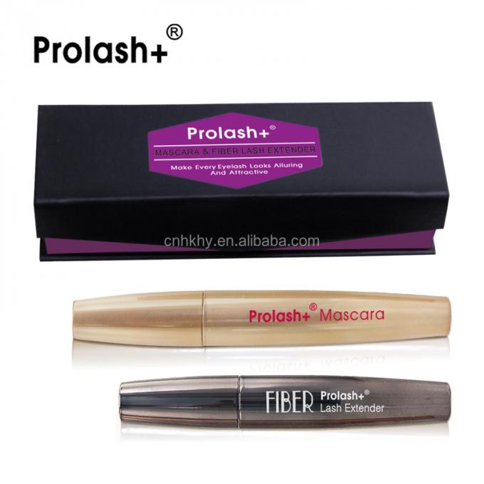 Prolash Mascara Fiber Lash Extender نیم دائمی ضد آب کیت تمدید مژه های سیاه 0
