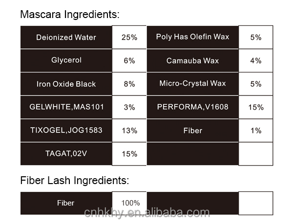 Prolash Mascara Fiber Lash Extender نیم دائمی ضد آب کیت تمدید مژه های سیاه 1