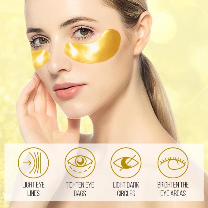 ماسک چشمی آبی کننده طلایی برای کاهش خطوط نازک و چین و چروک 1