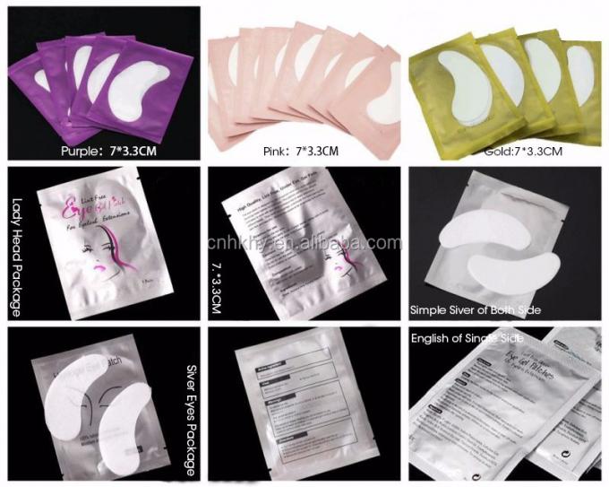 SH-1 سبک کلاسیک مروارید یک طرفه Lint Lashes Extension Gel Patch Eye Pads 7*3.3 سانتی متر 3